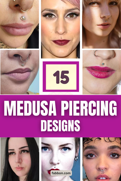 medusa piercing Piercing Designs, Medusa Piercing, Minimalist Studs, Facial Features, Unique Styles, Piercings, Unique Style, Facial, Gems