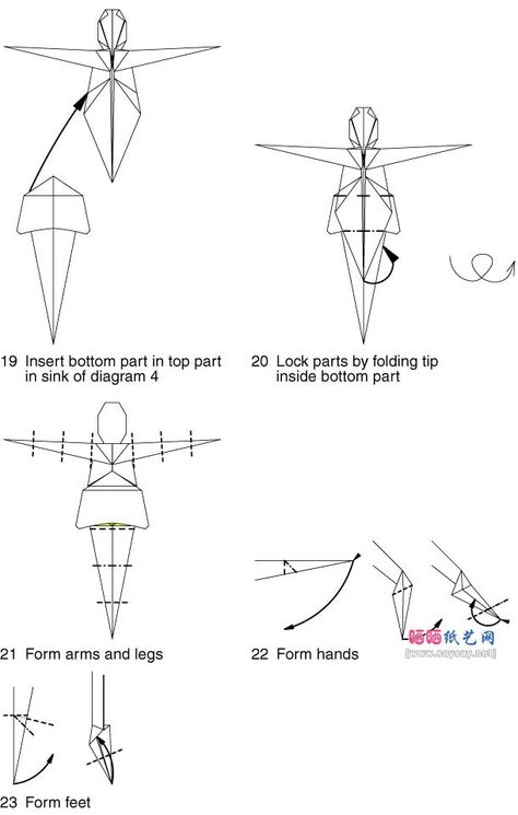 Origami Human, Origami Girl, Origami Guide, Origami Decor, Origami Diagrams, Origami Dress, Kirigami, Paper Dolls, Origami