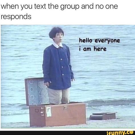 Found on iFunny Group Chat Meme, Group Chat Names, Memes Of The Day, The Villain, New People, Reaction Pictures, Kpop Memes, Hello Everyone, Mood Pics