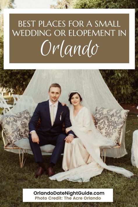 From stunning arts venues to local parks, here is our list of venues offering micro wedding packages in Orlando and places to elope. 2023 brides, this one's for you! Photo Credit: The Acre Orlando 2023 Brides, Tiny Wedding Venues, European Wedding Venue, Alternative Wedding Venue, Orlando Photos, Baby Shower Venues, Orlando Wedding Venues, Smallest Wedding Venue, Places To Elope