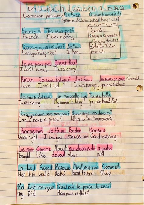 French Notes Ideas, French Aesthetic Notes, French Writing Aesthetic, Learning French Notes, French Class Aesthetic, French Notes Aesthetic, Studying French Aesthetic, French Study Notes, Learning French Aesthetic