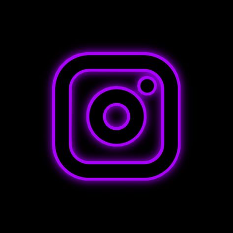 Instagram Custom Icons, Neon Purple Instagram Icon, Neon Purple Snapchat Icon, Custom App Icons Aesthetic, Neon Purple Icons, Purple Instagram Icon, Black And Purple Wallpaper, Whatsapp Logo, Purple Aesthetic Background