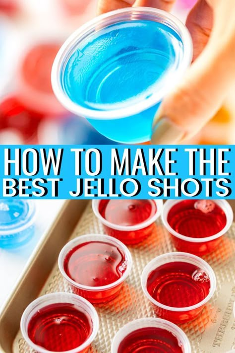 Easy Fruity Cocktails, Cherry Jello Shots, Rum Jello Shots, Strawberry Jello Shots, Easy Jello Shots, Making Jello Shots, Jello Shooters, Best Jello Shots, Jello Shots Vodka