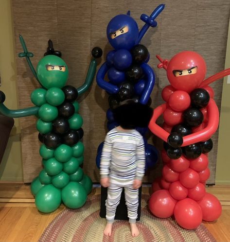 Ninja Go, Party Table, Balloons