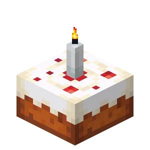 Minecraft Candle Ideas, Cake In Minecraft, Candle Cakes, Noah Crafts, Light Blue Candles, Cake Minecraft, Dedication Cake, Grey Candles, Brown Candles