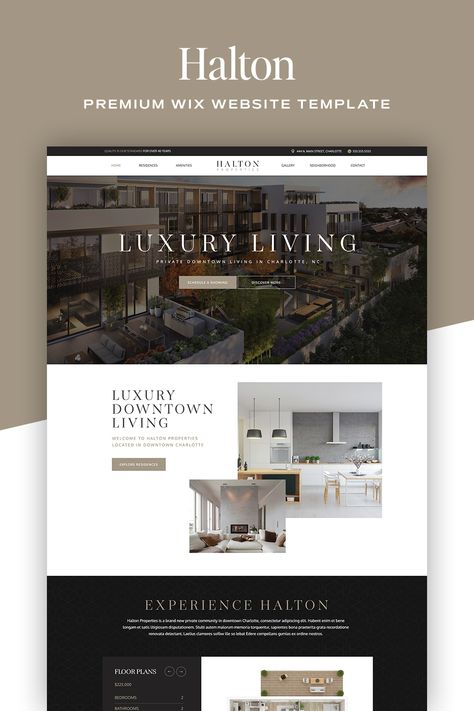 Luxury Wix Website Template for Real Estate Property, Construction, Developer Home Remodeling Website Design, Commercial Real Estate Website Design, Modern Real Estate Website, Website Design Inspiration Real Estate, Real Estate Developer Branding, Property Management Website Design, Home Design Website, Real Estate Template Design, Luxury Website Design Layout