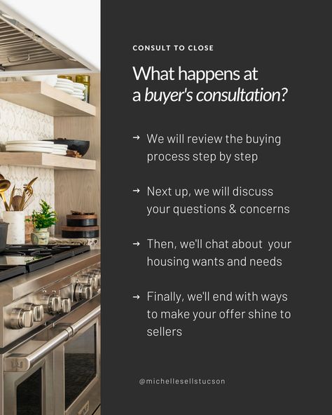 Are you thinking about buying a home? Have questions about the process? Unsure of where or how to begin? You need a buyer consult. During the consult (AKA you and me having a chat), I’ll break down the process step by step, answer your questions and talk through your concerns, discuss your housing wants and needs, and talk through ways to make your offer shine to sellers. Ready to get started? I'm here! Send me a DM, and let's find a time to connect. Real Estate Question And Answer, Architect Photoshoot, Realtor Career, Real Estate Marketing Quotes, Real Estate Business Plan, Real Estate Marketing Strategy, Real Estate Fun, Realtor Life, Real Estate Agent Marketing