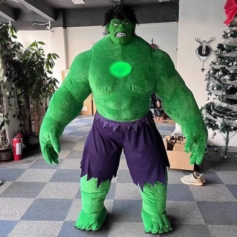 Party Advertising, Light Suit, Led Clothing, Man Cartoon, Character Mascot, Inflatable Costumes, Fancy Dress Party, Costumes For Teens, Green Giant