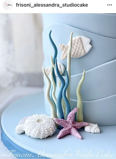 Fondant Octopus Tutorial, Octopus Fondant, Cercei Din Lut Polimeric, Octopus Cake, Ocean Cakes, Nautical Cake, Mermaid Birthday Cakes, Girly Cakes, Fantasy Cake