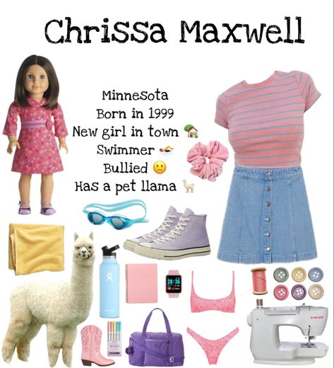 Chrissa Maxwell, Niche Interests, Summer Board, Everyday Cosplay, Fashion Drawing Tutorial, American Dolls, Disney Bound Outfits, Girl Movies, American Girl Clothes