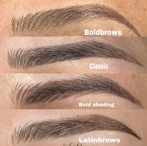 Eyebrow Microblading Shapes, Microblading Eyebrows Shape, Micro Bladed Eyebrows, Different Eyebrow Shapes, Brow Microblading, Eyebrows Shaping, Eyebrow Shading, Phibrows Microblading, Micro Blading