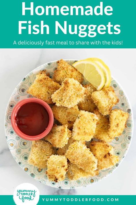 Crispy Fish Nuggets Fish Nuggets, Veggie Nuggets, Quick Family Dinners, Toddler Dinner, Taco Dinner, Nuggets Recipe, Frozen Salmon, Easy Fish Recipes, Toddler Lunches