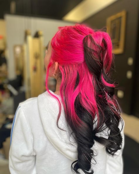 Neon Pink Hair, Fantasy Hair Color, Vivid Hair Color, Luke 1, Fantasy Hair, Hair Dresser, Roots Hair, Hair Inspo Color, Pink Hair