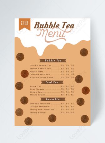 Milk Tea Menu Board Design, Milktea Menu Design Ideas, Boba Menu Design Ideas, Milktea Menu Design, Boba Menu Design, Milktea Logo Design Ideas, Tea Shop Menu Design, Shop Menu Design, Menu Drawing