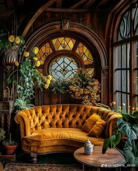 Hobbit Shire, Hufflepuff Common Room, Hogwarts Hufflepuff, Aesthetic Cottage Core, Bedroom Wall Decoration, Aesthetic Cottage, Wall Decoration Ideas, Dark Home Decor, Dark Home