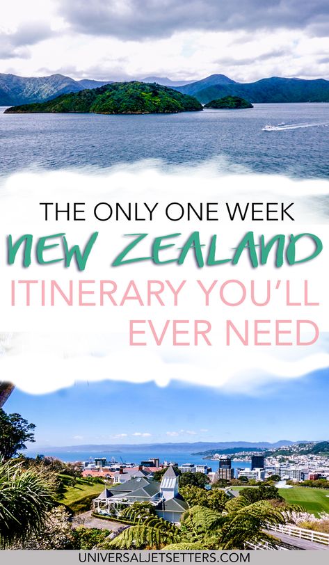 The ultimate one week New Zealand road trip itinerary for an epic honeymoon or other travel. Featuring Lord of the Rings destinations, the South Island, the North Island, Wellington, Auckland and more. Find out the best things to do in New Zealand in just 7 days. New Zealand Road Trip, Where Is Bora Bora, New Zealand Itinerary, New Zealand Adventure, Nz Travel, New Zealand Travel Guide, Visit New Zealand, New Zealand South Island, Oceania Travel