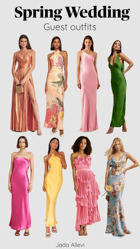 Wedding guest dresses Mediterranean Wedding Guest Dress, Italian Summer Wedding Guest Dress, Garden Wedding Guest Dress, Black Tie Optional Wedding Guest Dress, Garden Wedding Guest, Hawaiian Wedding Themes, Semi Formal Wedding Attire, Black Tie Optional Wedding, Italy Wedding Guest Outfit