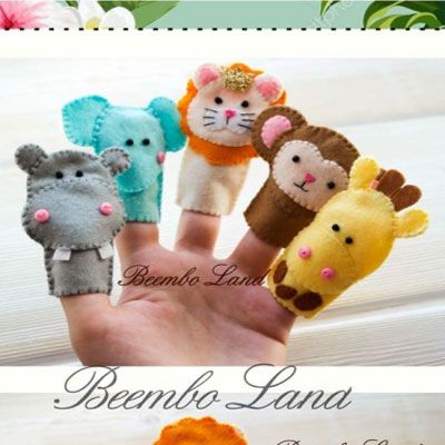 Animal Finger Puppets, Savanna Animals, Finger Puppet Patterns, Felt Puppets, Free Printable Templates, Felt Finger Puppets, Puppet Patterns, Felt Crafts Diy, Needle Felting Tutorials