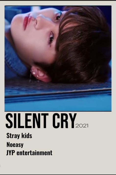 Kpop song poster skz Silent Cry Stray Kids, Silent Cry, Blue Is The Warmest Colour, Album Covers, Stray Kids, Room Ideas, Songs, Blue, Quick Saves