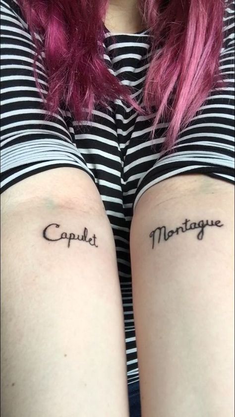 1996 Tattoo, Romeo And Juliet 1996, Personal Tattoos, Tattoo Couples, Juliet 1996, R Tattoo, 3d Tattoo, Body Is A Temple, Body Modifications