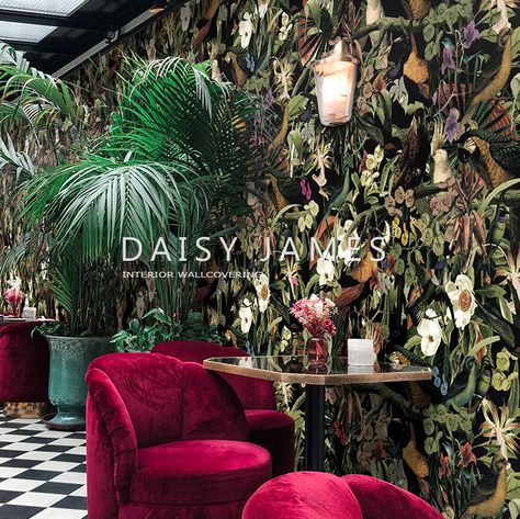 Daisy James THE BIRDS OF PARADISE Behangfabriek Luxe Wallpaper, Daisy James, Chill Room, Jungle Wallpaper, Luxury Wallpaper, Kelly Wearstler, Wallpaper Calculator, Bird Of Paradise, Wallpaper Online