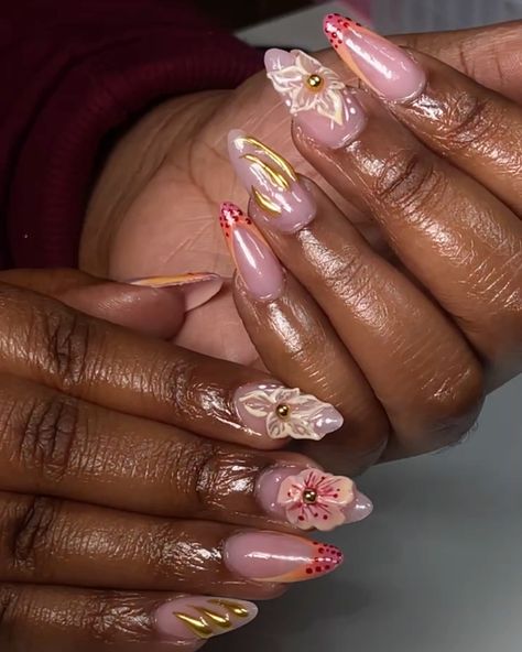 Your builder gel / biab sets are boring because I’m not your nail artist 🧚🏾‍♀️ mwah 💋 @venalisa_official builder gel - A06 baby pink Use code: drippinglow 💕 — #biabnails #buildergelnails #nailsnailsnails #liverpoolnailtech #3dnailflower #3dflowernails #almondbuildergelnails #ovalshapenails #summernails #holidaynailinspo Biab Nails, Builder Gel Nails, 3d Flower Nails, Builder Gel, Unique Acrylic Nails, Gel Nail Designs, Gel Nail Art, 3d Nails, Holiday Nails