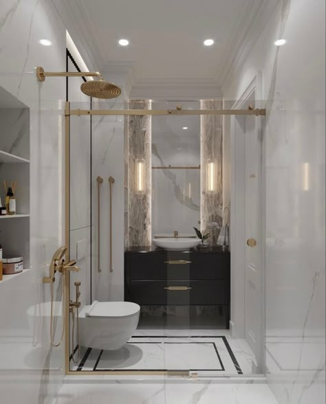 Modern Classic Interior, Classic Villa, Classic House Design, Latest Home Decor Trends, Exterior Furniture, Modern Classic Style, Bathroom Shower Tile, Wall Bedroom, Marble Bathroom