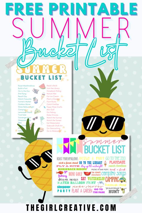 Make sure you're prepared to keep the kids busy this summer and download these free printable summer bucket lists! Many cheap and free boredom buster ideas. Art, Ideas, Summer Bucket Lists, Planners, Bucket Lists, Kids Summer Bucket List, Summer Checklist, Bucket List Gift, Bucket List Print Printable Summer Bucket List, Bucket List Gift, Printable Bucket List, Kids Summer Bucket List, Summer Bucket List Ideas, Summer Checklist, Bucket List Ideas, Summer Bucket List, Boredom Busters