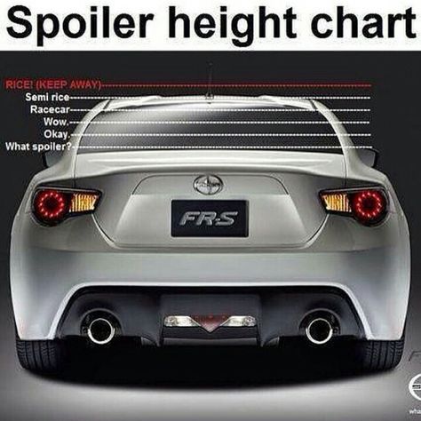 Ricers beware!! Lol #FR-S Ricers, Car Jokes, Car Memes, Height Chart, Car Club, Car Culture, Car Girls, Car Guys, Car Enthusiast