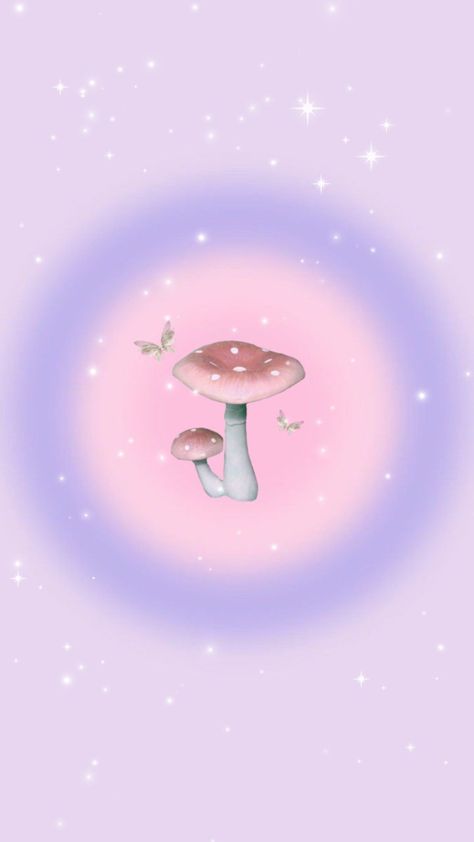 Kawaii Mushroom Wallpaper, Pink Mushroom Aesthetic Wallpaper, Purple Mushroom Wallpaper, Pink Mushroom Aesthetic, Pink Mushroom Wallpaper, Mushroom Wallpaper Iphone, Mushroom Wallpaper Aesthetic, Pink Wallpaper Phone, Wallpaper Phone Aesthetic