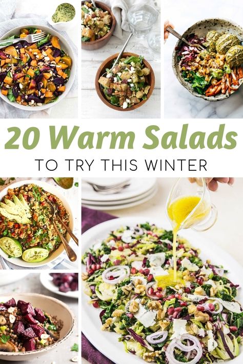 Winter Healthy Lunch Ideas, Healthy Christmas Salad Recipes, Winter Salad Vegetarian, Best Hearty Salads, Vegetable Winter Recipes, February Salad Ideas, January Healthy Recipes, Vegetarian Winter Salad, Cold Weather Salads