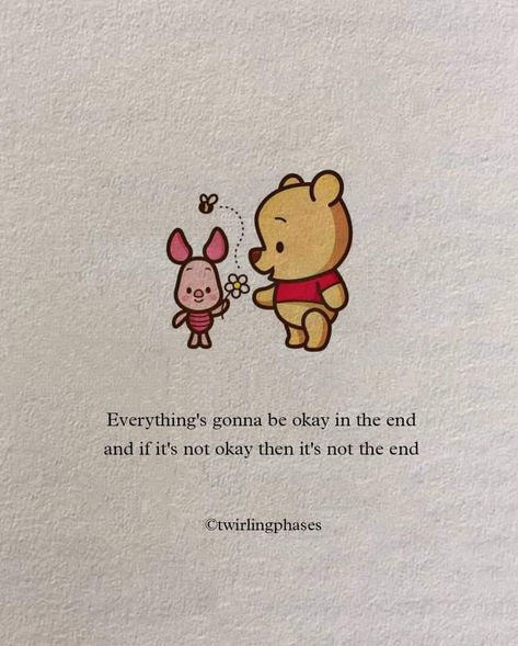 Soul Cartoon, Piglet Quotes, Winnie The Pooh Tattoos, Word Tattoo Designs, Cute Disney Quotes, Grad Quotes, Bear Quote, Word Tattoo, Pooh And Piglet