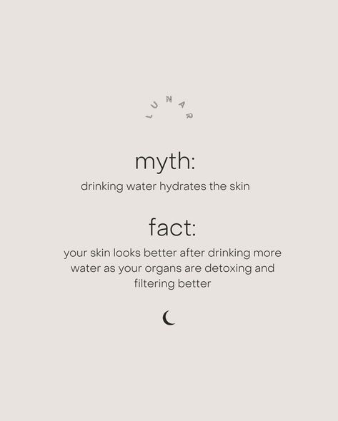 Skin Clinic Instagram Feed, Skin Hydration Tips, Drinking Water Facts, Esthetician Room Supplies, Facial Esthetician, Skin Script, Esthetician Inspiration, Water Facts, Skincare Facts