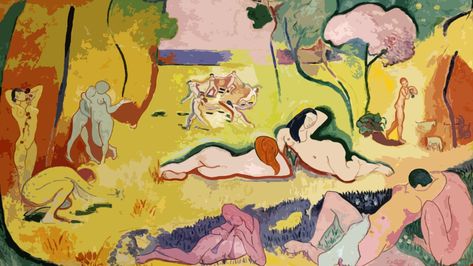 Henri Matisse classic art #digital butchered art #1080P #wallpaper #hdwallpaper #desktop Matisse Paintings, Raoul Dufy, Robert Motherwell, Nordic Wall Art, Famous Artwork, Henri Rousseau, Fauvism, Poster Retro, Vintage Canvas