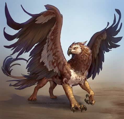 Gryphon Aesthetic, Cindy Avelino, Griffin Fanart, Griffin Concept Art, Fantasy Griffin, Mythical Creatures Griffin, Griffin Animal, Griffin Aesthetic, Gryphon Art