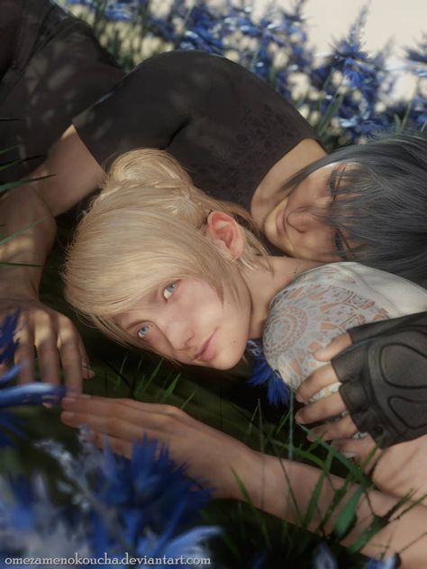 Love by omezamenokoucha on DeviantArt Noctis Lunafreya, Noctis X Lunafreya, Noctis And Luna, Imagine Stories, Lucis Caelum, Final Fantasy Collection, Crow's Nest, Final Fantasy Artwork, Final Fantasy Xv