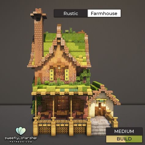 Small Wood House Minecraft, Minecraft Melon House, Minecraft Wine Cellar Design, Decorate Minecraft House, Minecraft Cauldron Build, Minecraft Builds With Copper, Minecraft Clay House, Cool Builds In Minecraft, Rustic Minecraft Builds