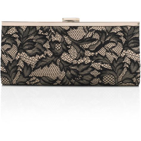 Accessorize Boudoir Lace Contest Clutch Bag ($44) ❤ liked on Polyvore featuring women's fashion, bags, handbags, clutches, nude handbags, black handbags, black lace handbag, lace clutches and black purse Nude Handbag, Lace Purse, Lace Bag, Handbags Black, Shop Bags, Goth Dress, Black Purse, I Cool, Black Purses