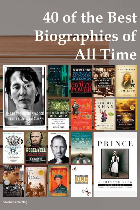 An ultimate list of the best biographies to read in your lifetime. #books #biographies #nonfiction Autobiography Books To Read, Good Biographies To Read, Top Biographies To Read, Best Biography Books, Biography Books To Read, Best Non Fiction Books Of All Time, Best History Books To Read, Best Biographies To Read, Best Autobiographies To Read