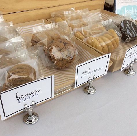 The set-up Cookie Bake Sale Display, Farmers Market Set Up Baked Goods, Cookie Booth Set Up, Bakery Set Up, Cookie Market Display, Farmers Market Cookie Display, Bake Sale Table Display, Cookie Display Ideas Farmers' Market, Bakery Booth Display