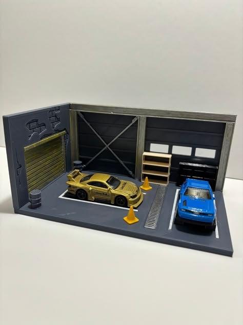 1/64 Diorama, Hot Wheels Cars Display, Car Stacker, Paper Models House, Car Diorama, Garage Diorama, Diecast Diorama, Toy Car Garage, Diorama 1:64