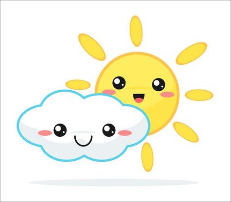 Weather forecast vector cute kawaii cartoon. Kid Drawing, Kawaii Cartoon, Letter A Crafts, Cartoon Drawing, Weather Forecast, Cute Kawaii, Diy Crafts For Kids, Vector Art, Pikachu