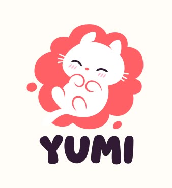 Professional Logo Design Ideas, Sweet Logo Design Ideas, Cute Cat Logo Design, Cat Logo Design Ideas, Kawaii Logo Design, Cute Cat Logo, Japanese Logos, Japanese Logo Design, Sweets Logo