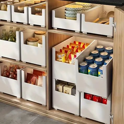 Organiser Cucina, Flatware Organizer, Declutter Kitchen, Small Space Storage, Kitchen Cabinet Organization, Kitchen Cabinet Storage, Pantry Design, Pantry Storage, Declutter Your Home