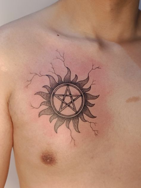 Supernatural Anti Possession Tattoo, Supernatural Tattoos, Anti Possession Tattoo, Anti Possession Symbol, Aa Tattoos, Terrible Tattoos, Supernatural Tattoo, Pretty Tattoos For Women, Answer The Question