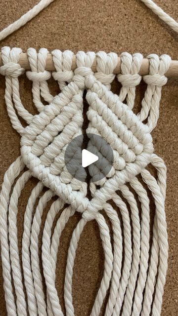 Macrame Diamond Pattern, Diamond Weave, Diamond Pattern, Decor Home, Boho Decor, Macrame, Knot, 10 Things, Pattern