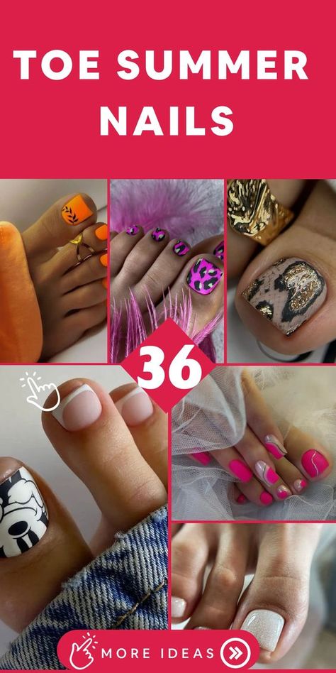 Elevate your summer style by trying chic Summer Pedicure Ideas that will transform your toes into miniature works of art! Ideal for sunny days and warm evenings, these pedicure suggestions include pastel hues, bold geometric designs, and intricate nail art to bring a touch of sophistication to your summer ensemble. Whether you're wearing flip-flops or sandals, these pedicure inspirations will ensure your toes look fabulous wherever you go under the sun. Cruise Nails, Summer Pedicure, Pedicure Ideas, Pink Toes, Toe Nail Designs, Neon Glow, Gel Nail Designs, Pink Sand, Nail Games