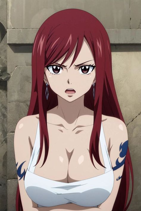 Erza Scarlet - The Titania of Fairy Tail | Epic Cosplay & Fan Art Inspiration Erza Scarlet Outfits, Erza Scarlet Pfp, Erza Wallpaper, Erza Scarlet Fanart, Erza Scarlet Icon, Fairy Tail Anime Characters, Fairy Tail Ultear, Erza Fairy Tail, Fairy Tail Cana