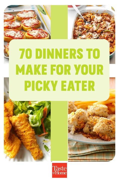 Easy Dinners Picky Eaters, Easy Quick Dinners For Picky Eaters, Salads For Fussy Eaters, Easy Dinners For Two Picky Eater, Picky Kid Dinner Ideas, Delicious Dinner Recipes For Picky Eaters, Good Recipes For Picky Eaters, Dinners For Picky Husbands, Dinner Meal Prep For Picky Eaters