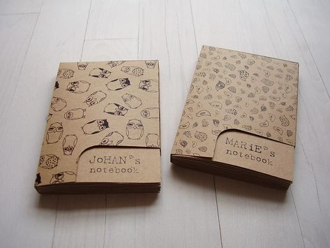 recycled notebooks - gifts for Marie & Johan | handmade of r… | Flickr Paste Paper, Recycled Notebook, Notebook Gift, Photo Edits, Design Editorial, Polymer Clay Jewelry Diy, Handmade Notebook, Handmade Book, Notebook Gifts